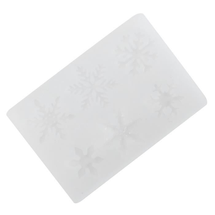 Lot De 5 Moules En Silicone Flocon De Neige 3D - Pour Résine Et DIY De Noël - Réf RF-068