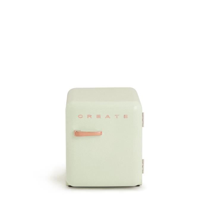 CREATE - Réfrigérateur 48L, Vert pastel - RETRO FRIDGE