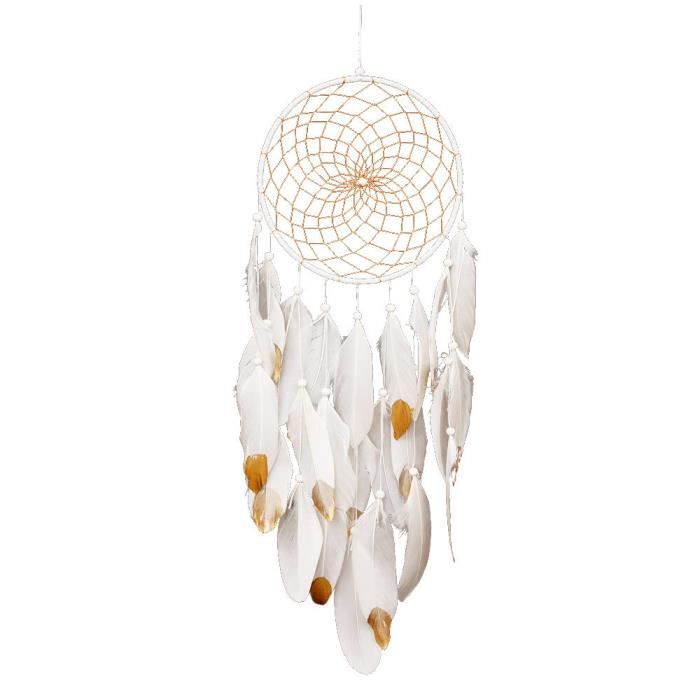 Attrape Reves 70 75cm Immigoo Plume Indien Decoration Maison Voiture Kit Attrape Reve Capteur De Reves Cadeau Noel Fille Type51 Cdiscount Maison
