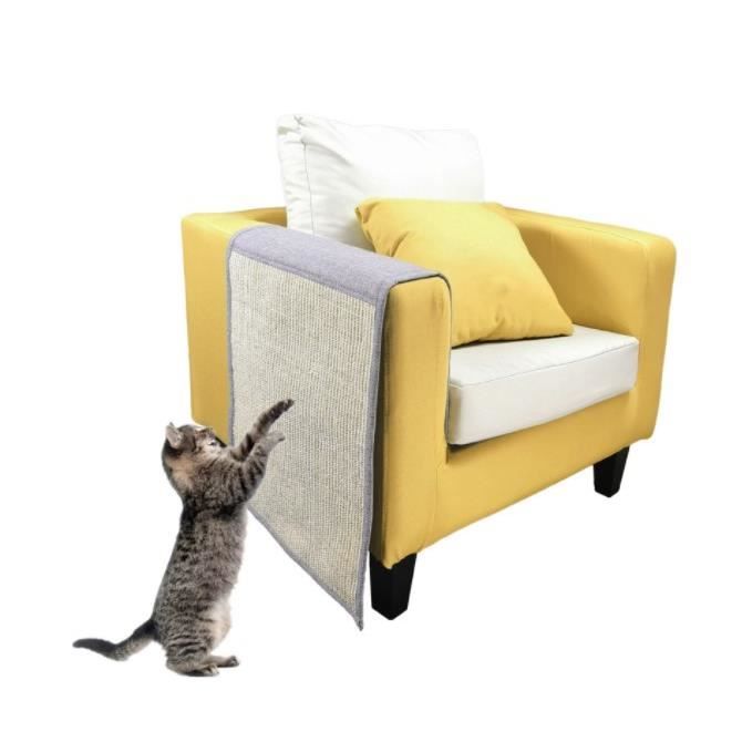 Chaise Longue En Sisal Pour Chat - Grattoir Et Plateau De Repos - 53x31x32 Cm - Pour Chat Zen, Chiot