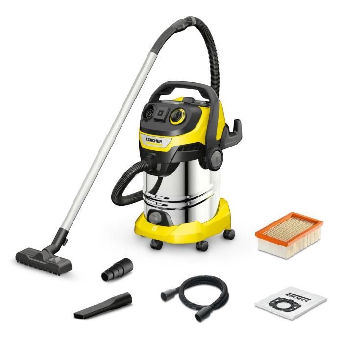 Aspirateur KARCHER WD 6 – Nettoyage Humide et Sec, Pression Réglable