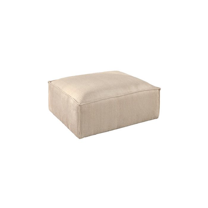Stella - pouf en velours côtelé - style contemporain - Beige Stella - pouf en velours côtelé - style contemporain - Beige