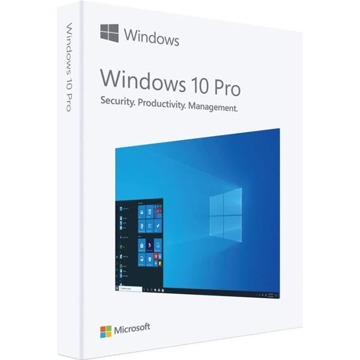 Système dexploitation – Microsoft – Windows 10 Pro – 1 Licence – Français – Téléchargement