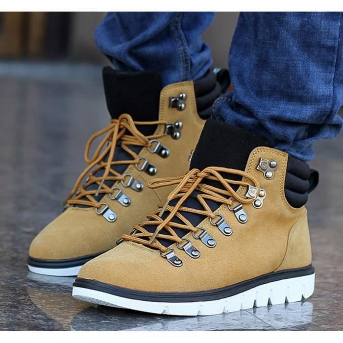 Boots Baskets Homme Marron Clair Marron Clair Cdiscount Chaussures