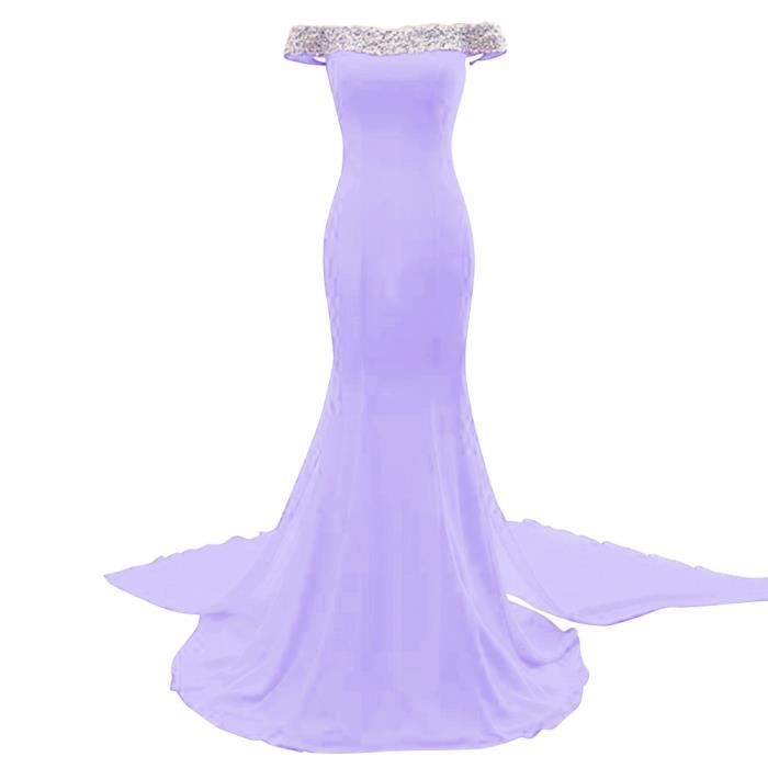 robe cocktail lilas