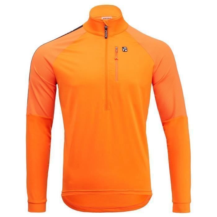 Sweat à capuche léger pour homme Silvini Marone - Orange - Vélo sur route