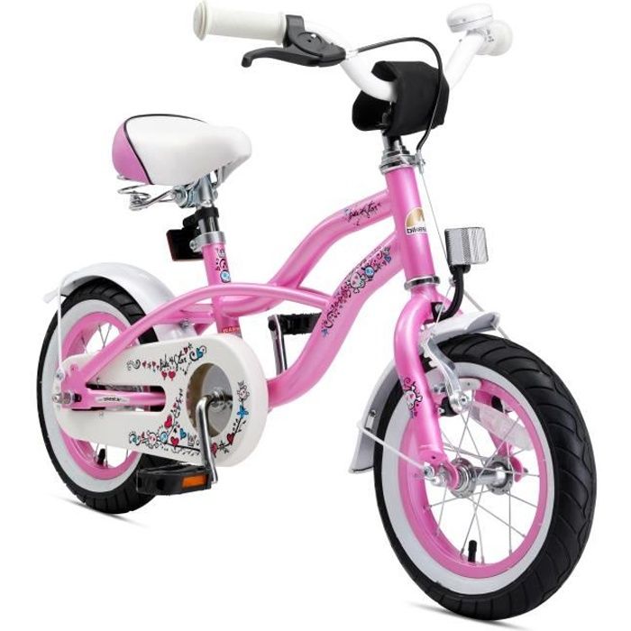 Vélo pour enfants - BIKESTAR - 12 pouces - Edition Cruiser - Rose
