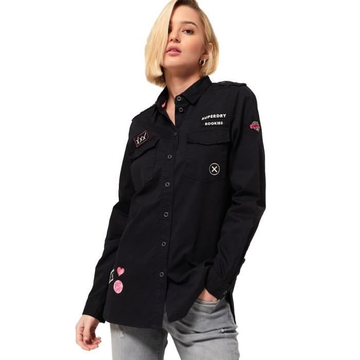 Vetements Femme Chemisiers Et Chemises Superdry Military Achat Vente Chemise Chemisette Cdiscount