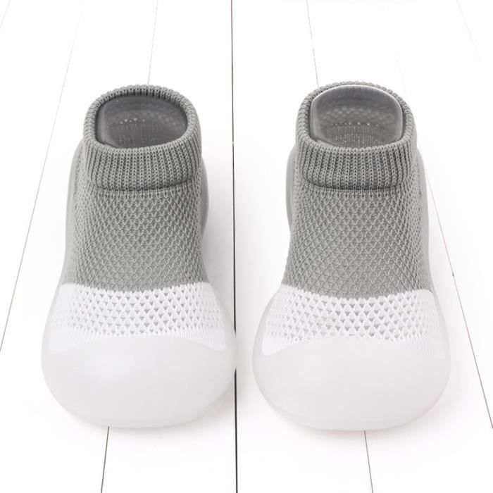 Chaussures Premiers Pas 3-6 Mois - Chaussons Bébé Antidérapants Dessin Animé Mignon - Vert