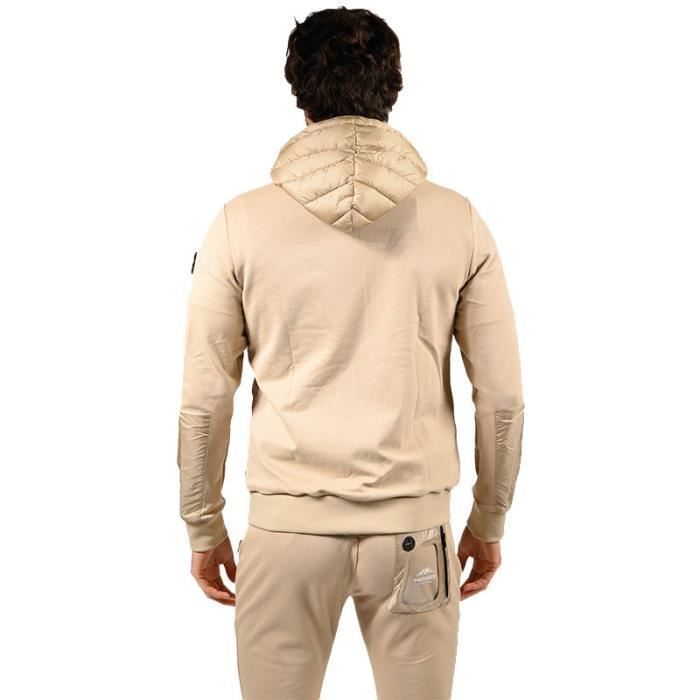 Doudoune courte orange pour hommes