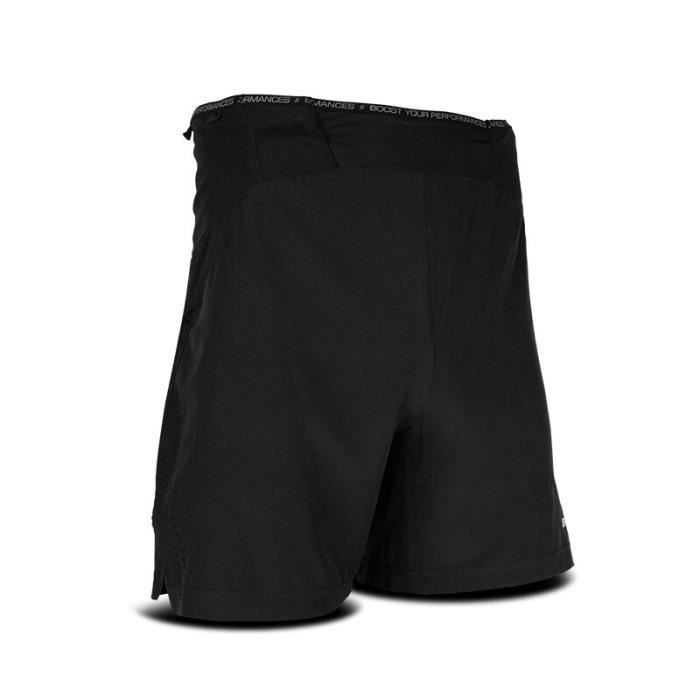 Short de course à pied et trail BV Sport Colorado - noir - S pour adulte Short de course à pied et trail BV Sport Colorado - noir - S pour adulte