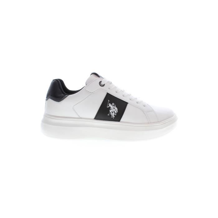 U.S. POLO ASSN. Basket Sneakers Sport Running Homme Blanc Textile SF14571