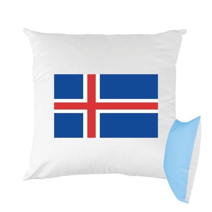 Coussin Déco Imprimé "karaba" 40x40cm Noir - Coussin