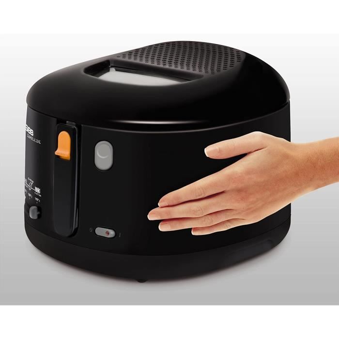 SEB Simply One FF160800 Friteuse 1.2 Kg – Compacte, Parois Froides, Poignée Rabattable, Hublot, Thermostat 150-190°C