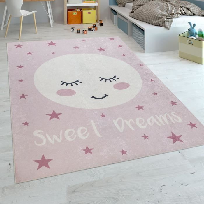 Tapis rose chambre fille