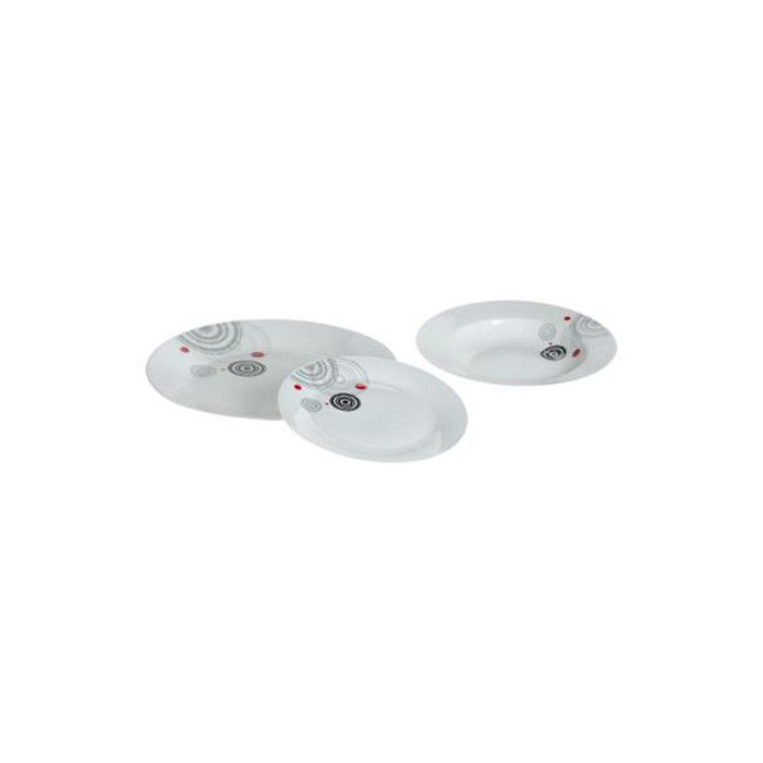 Service de Table 18 Pièces Instant 27cm Blanc Service de Table 18 Pièces Instant 27cm Blanc