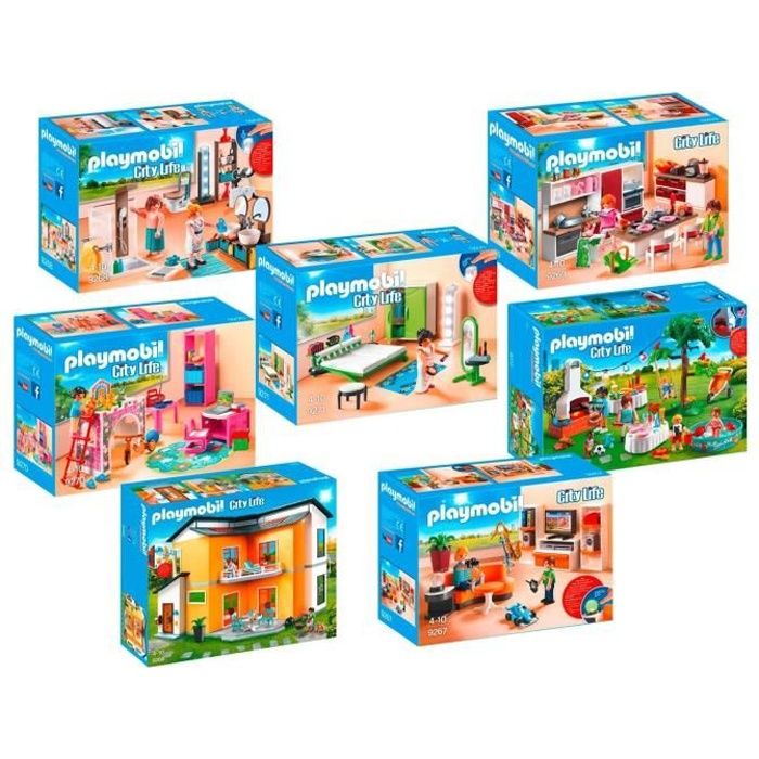 piece de la maison moderne playmobil