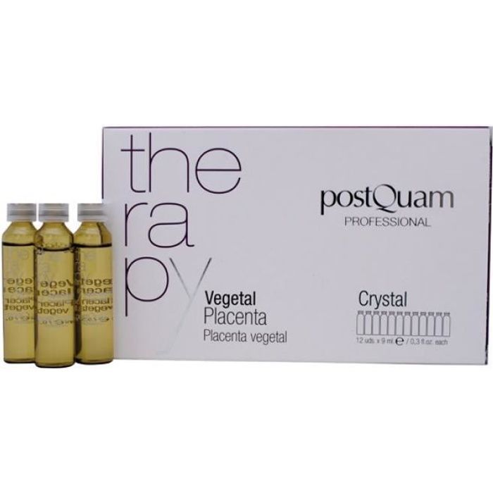 Placenta Végétal Ampoules en Verre 12x9 ML PostQuam Cdiscount Au
