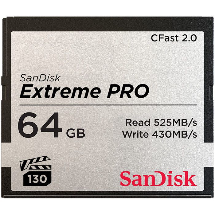 SANDISK Extreme Pro Cfast 2.0 64Gb 525Mb/S Vpg130 SANDISK Extreme Pro Cfast 2.0 64Gb 525Mb/S Vpg130