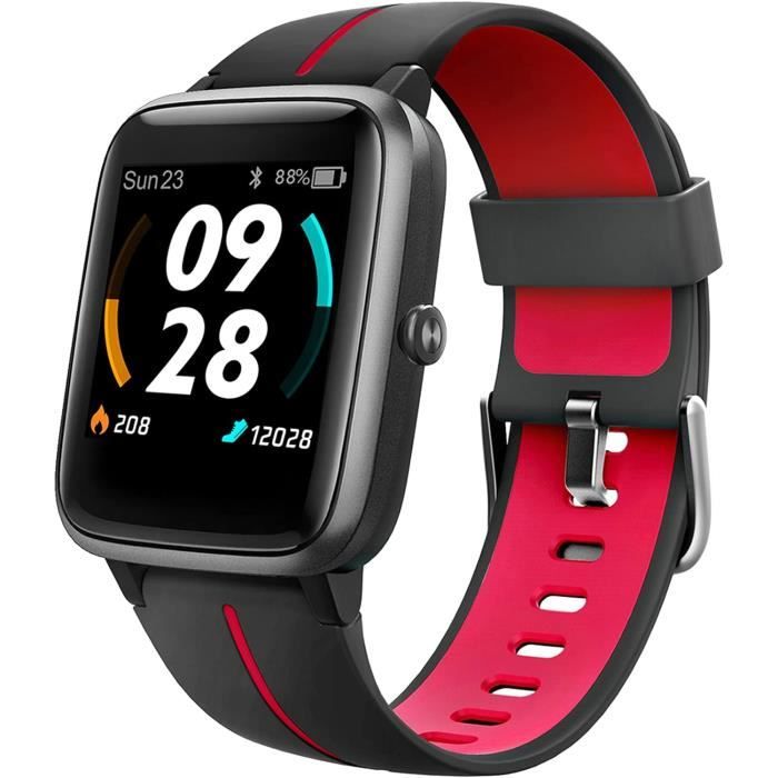 Montre Connectée Homme/femme - Écran 1,44 Pouces - Noir (ouvert Jamais Utilisé)