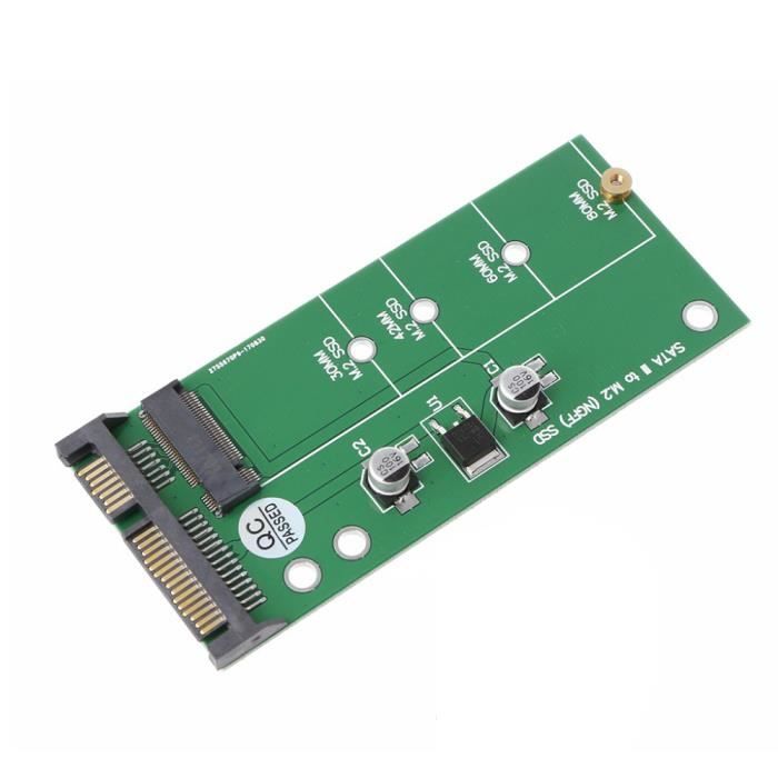 SSD NGFF ssd M2 SATA3 Transformez ladaptateur de Carte dextension SATA SATA en NGFF Haute Puissance Haute capacit/é