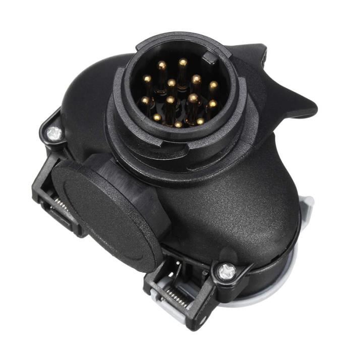 Adaptateur Prise Attelage Rebadis 13 Vers 7 Broches - Connecteur Voiture/remorque - Étanche - Facile à Installer