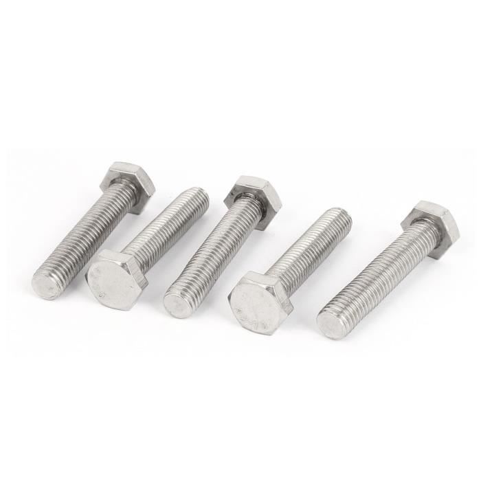 1000 pcs hexagonal vis DIN 933-Acier inoxydable a2 Filetage à tête M 4x 10