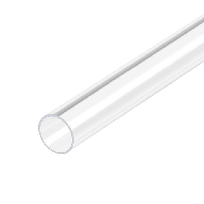 Tuyau Plastique Transparent Sourcing Map Acrylique Tuyau Transparent Rigide Rond Tube 18mm ID 20mm OD 18" Pour Lampes Et Lanternes, Eau Refroidisement Système 2Pcs Tuyau Aquarium