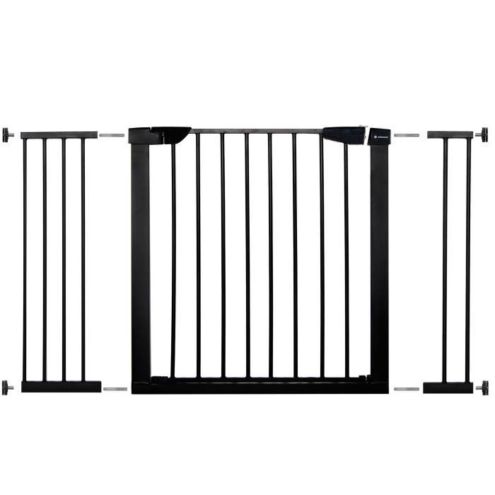 Barrière de Sécurité Bébé Enfant pour Escaliers et Portes - SPRINGOS - 75-124 cm - Métal et Plastique