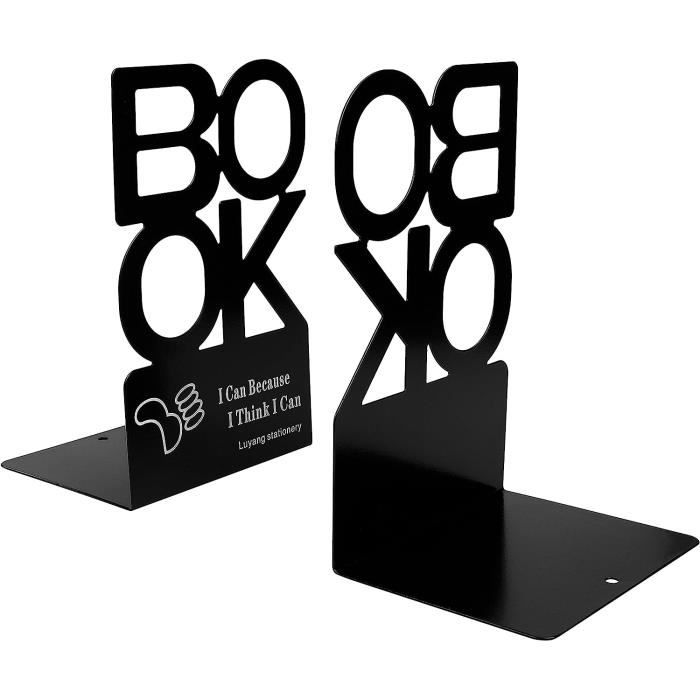 POHOVE Serre-Livres En Forme De Dragon Noir - Anti-Dérapant Pour Bureau, Maison, École Et Cuisine