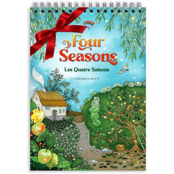 Colorya Livre de Coloriage pour Adulte édition Four Seasons - A4