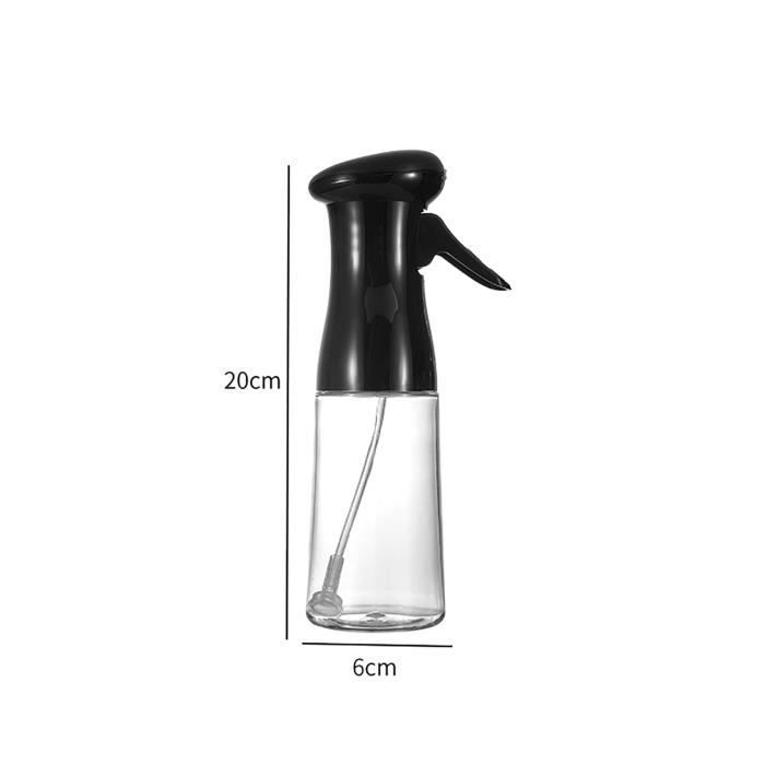Pulvérisateur Huile Alimentaire 470ml En Verre - Pour Cuisson, Friteuse Air, Barbecue (Noir)