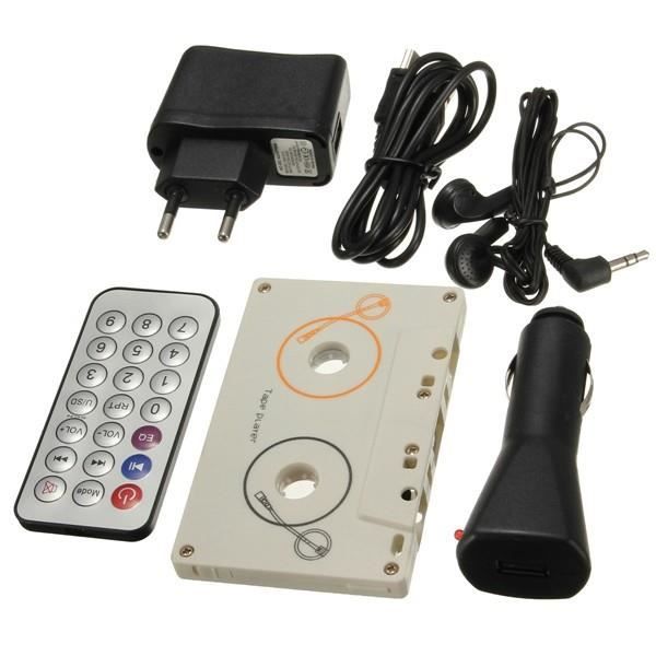 KIT Cassette Adaptateur voiture Lecteur MP3 Player 8G SD/MMC 3.5mm