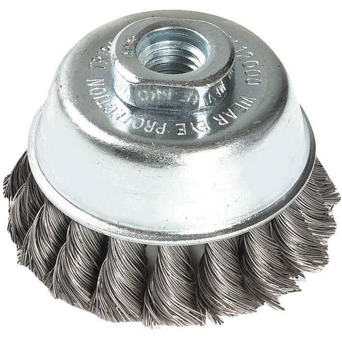 Brosse coupe - torsadée - TIVOLY - D: 65 mm - Acier