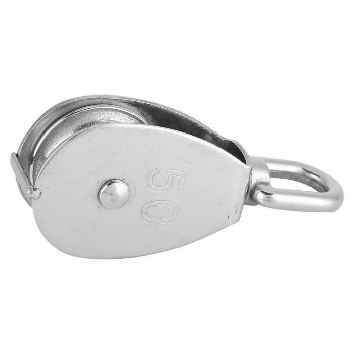 M15 Poulie Simple En Acier Inoxydable 304, 15MM Seul Poulies Bloc Rouleau Grue Pivot Crochet Lisse Fil Corde Cble Chargement 77lbs35kg 12 Pices 57390534 M15 Poulie Simple En Acier Inoxydable 304, 15MM Seul Poulies Bloc Rouleau Grue Pivot Crochet Lisse Fil Corde Cble Chargement 77lbs35kg 12 Pices 57390534