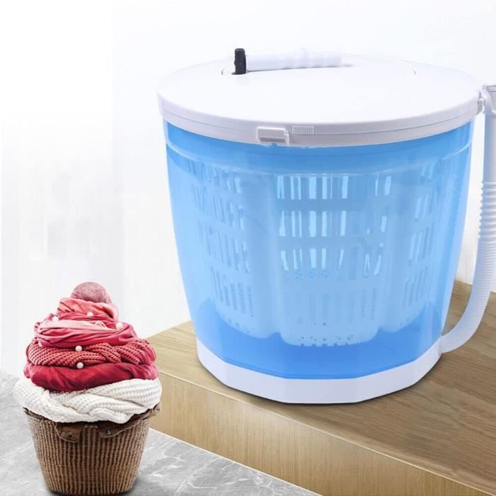 Mini Machine à Laver Camping 14L Avec Essoreuse - Pliable Pour Voyages