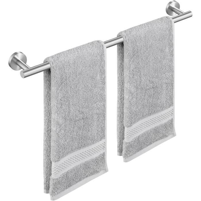 Porte-Serviettes Salle de Bain avec 2 Barres 40cm,Porte-Serviettes Auto