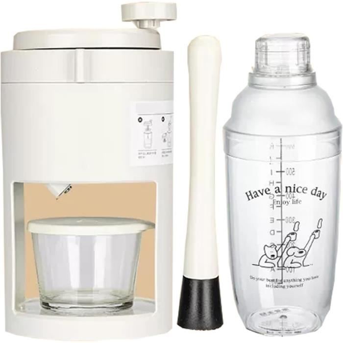 Jkghk Crushed Ice Maker Machine À Glace Manuelle En Acier Inoxydable