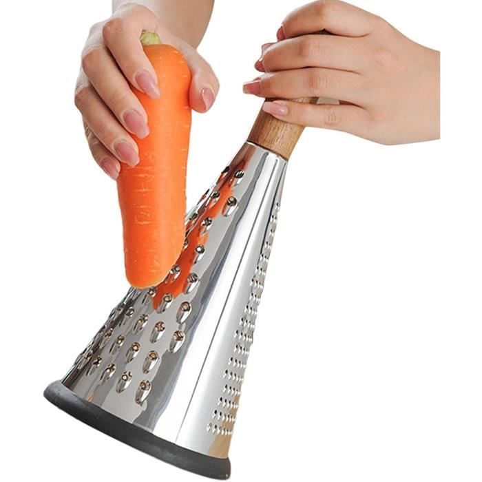 Set De 4 Râpes à Légumes Multifonctions Avec Récipient - Râpe à Fromage, Trancheuse Et Plus (en Acier Inoxydable)