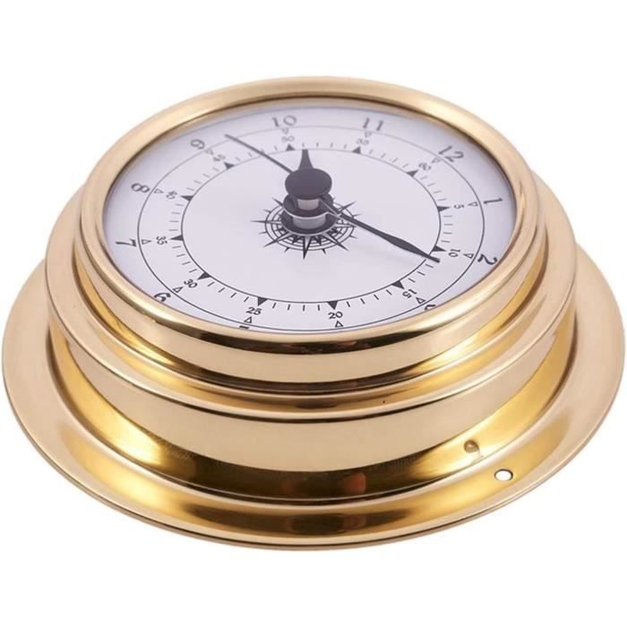 DElite Marine Baromètre Avec Bride Murale 127 Mm - Acier Inoxydable