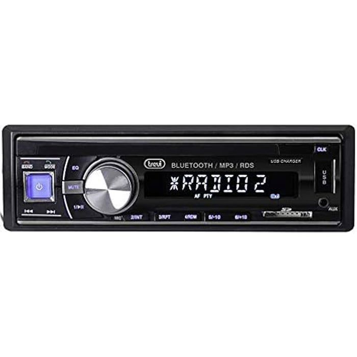 Autoradio Double-Din Trevi SCD5702 BT USB SD Aux - Noir - 30 Watts / 4 - Bluetooth - iOS