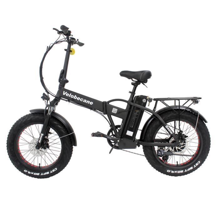 Velobecane Velo electrique fatbike pliant Snow Batterie 15Ah-75 Km Autonomie