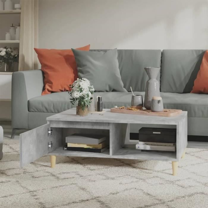 Table Basse Gris Beton