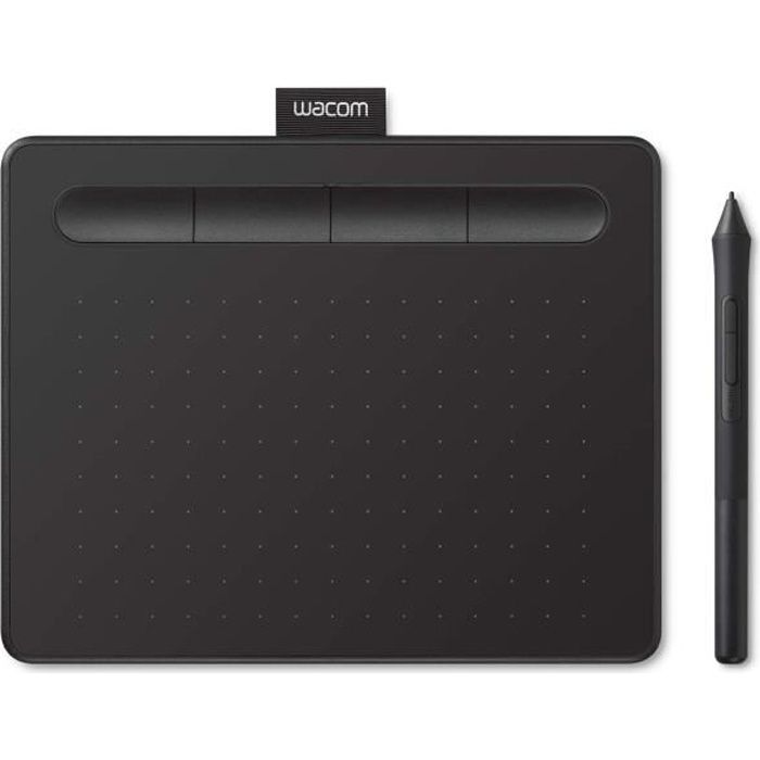 Tablette à Stylet Wacom Intuos S Noir Tablette Graphique Mobile Pour La Peinture Le Dessin Et La Retouche Photo Avec 1 Logiciel