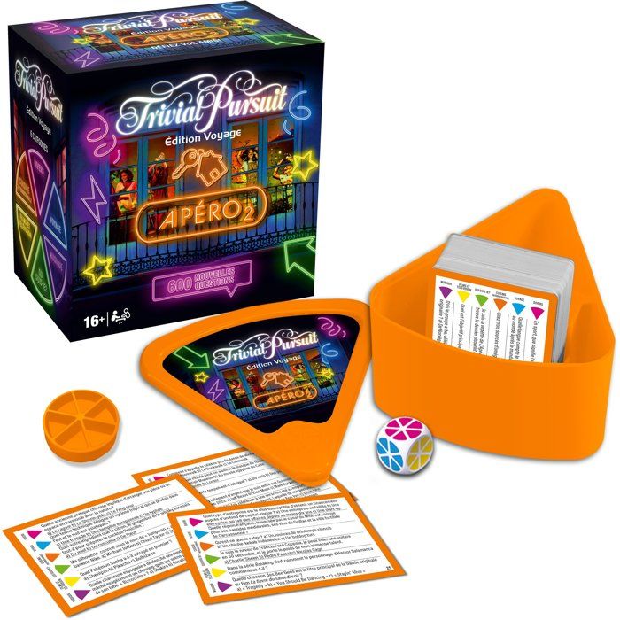 Jeu De Société Winning Moves Trivial Pursuit – Voyage Apéro Volume 2, 600 Questions - vue 4