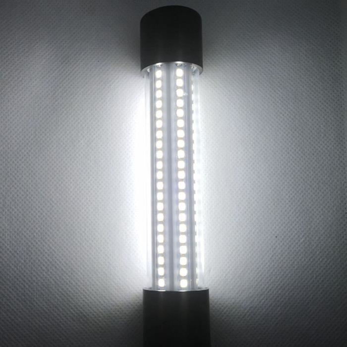 Lampe LED Submersible Pêche Nuit - 12V IP68 - 108 LEDs Blanc/Jaune/Bleu - Câble 5m