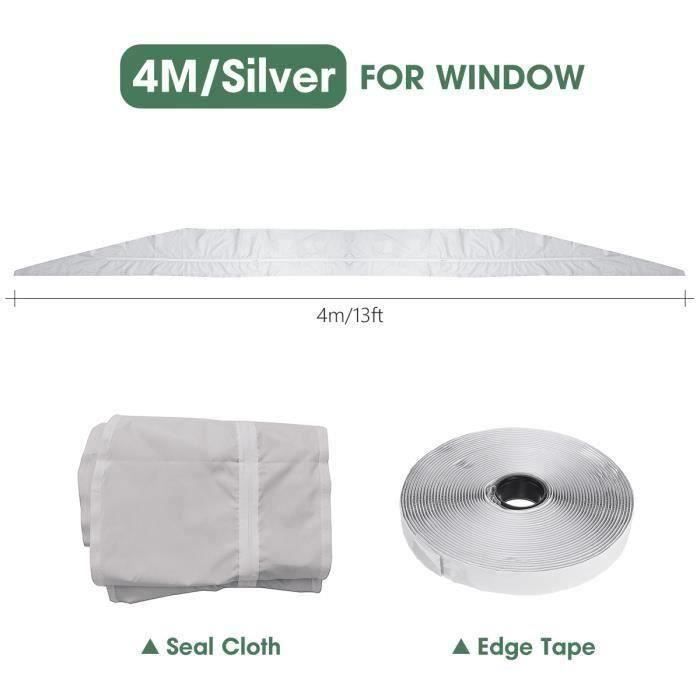 Tissu mobile de cachetage de climatisation, tissu simple de climatisation, joint universel de volet de climatiseur 200CM