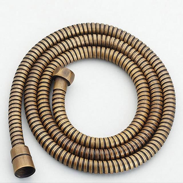 Tuyau,WHITE--Tuyau De Douche En Acier Inoxydable, Tube De Douche En