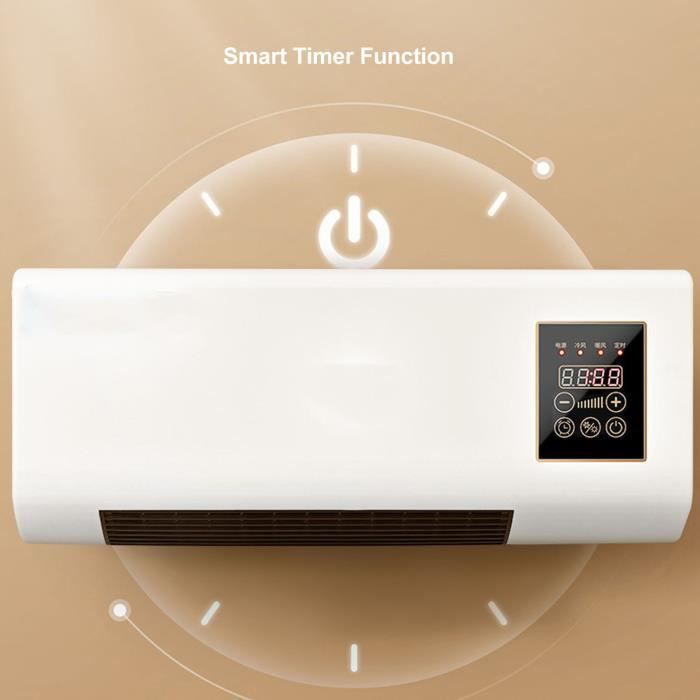 Petit Climatiseur Mural Portable Chauffant Avec Télécommande - Refroidissement Rapide Pour Chambre, Bureau, Dortoir