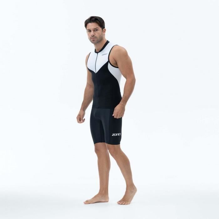Combinaison trifonction courte Zone3 Lava - Homme - Noir - Triathlon